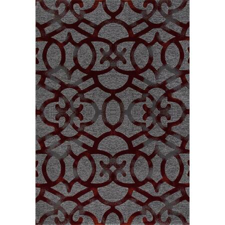 ART CARPET 5 X 8 Ft. Bastille Collection Trellis Woven Area Rug, Gray 841864108840